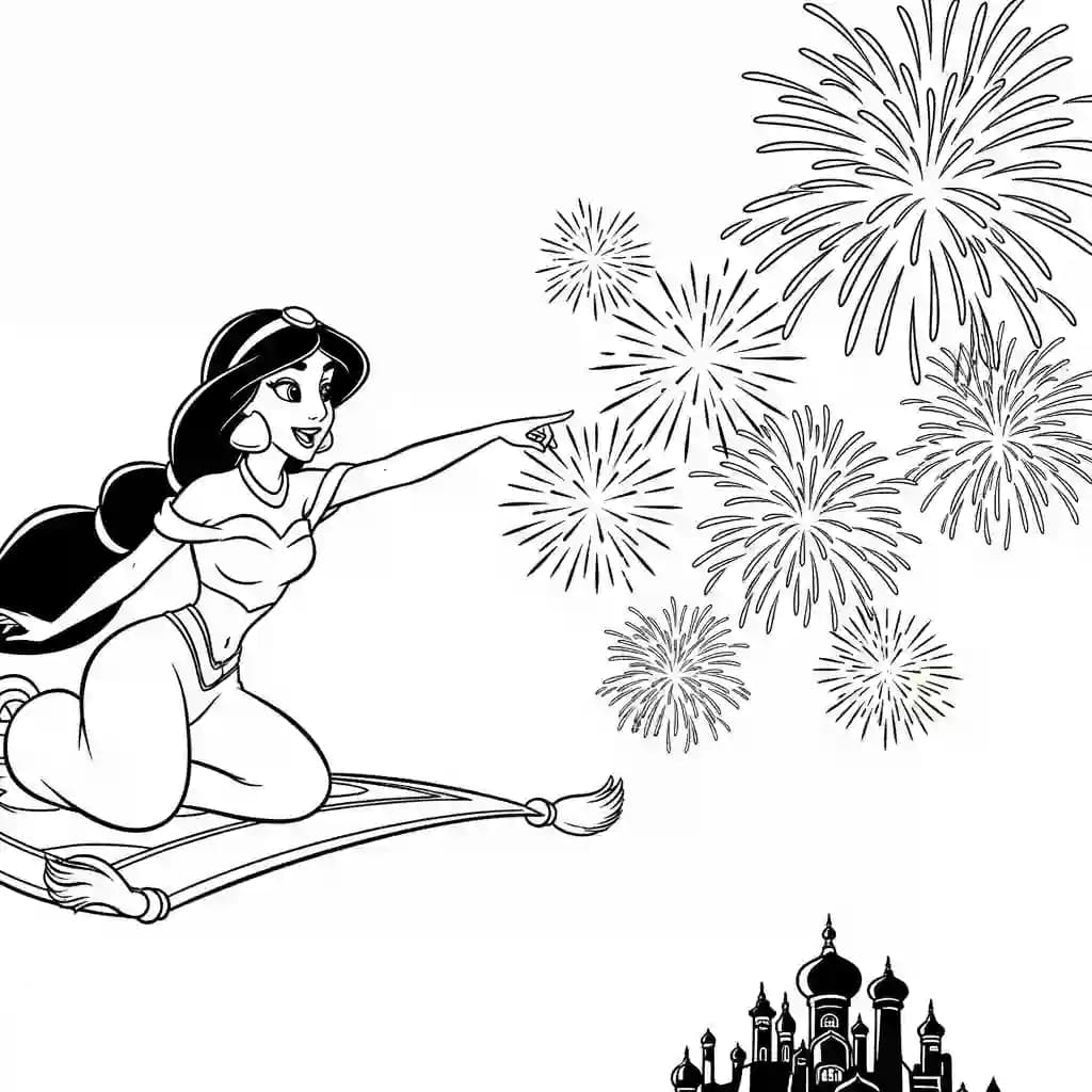 Desenhos da Jasmine para Colorir