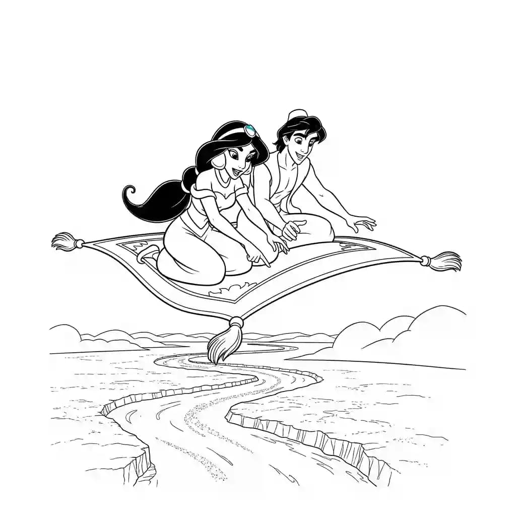 Desenhos da Jasmine para Colorir