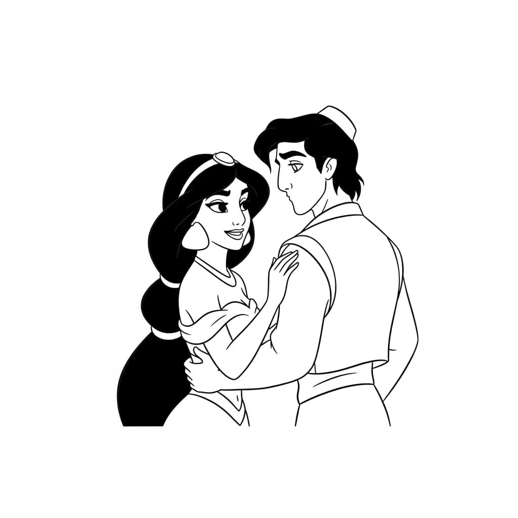 Desenhos da Jasmine para Colorir