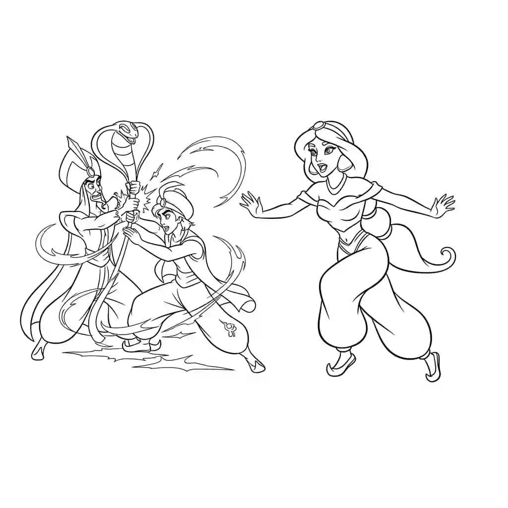 Desenhos da Jasmine para Colorir