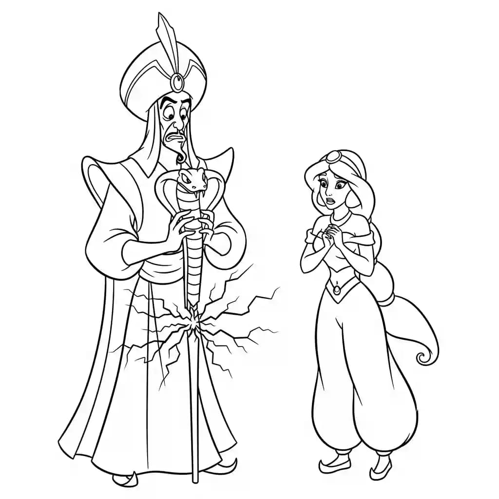 Desenhos da Jasmine para Colorir