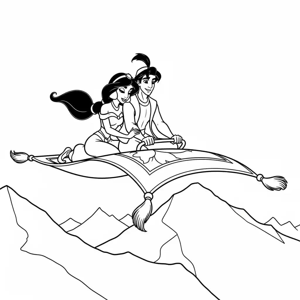 Desenhos da Jasmine para Colorir
