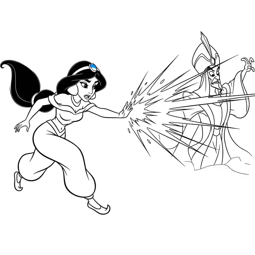 Desenhos da Jasmine para Colorir