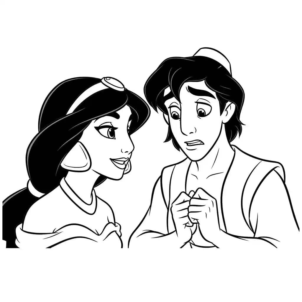 Desenhos da Jasmine para Colorir