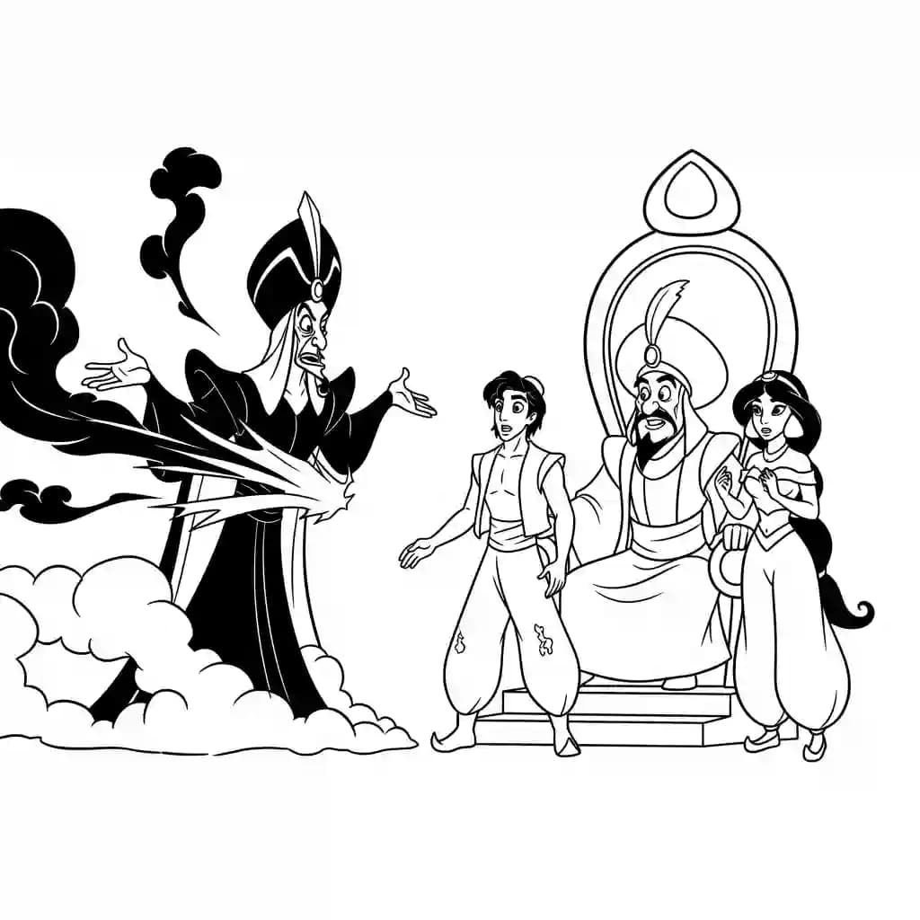 Desenhos da Jasmine para Colorir