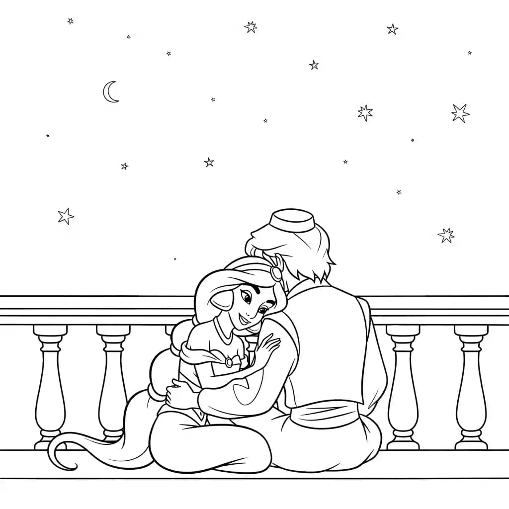 Desenhos da Jasmine para Colorir