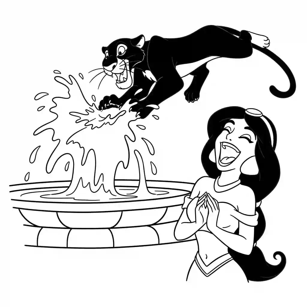 Desenhos da Jasmine para Colorir