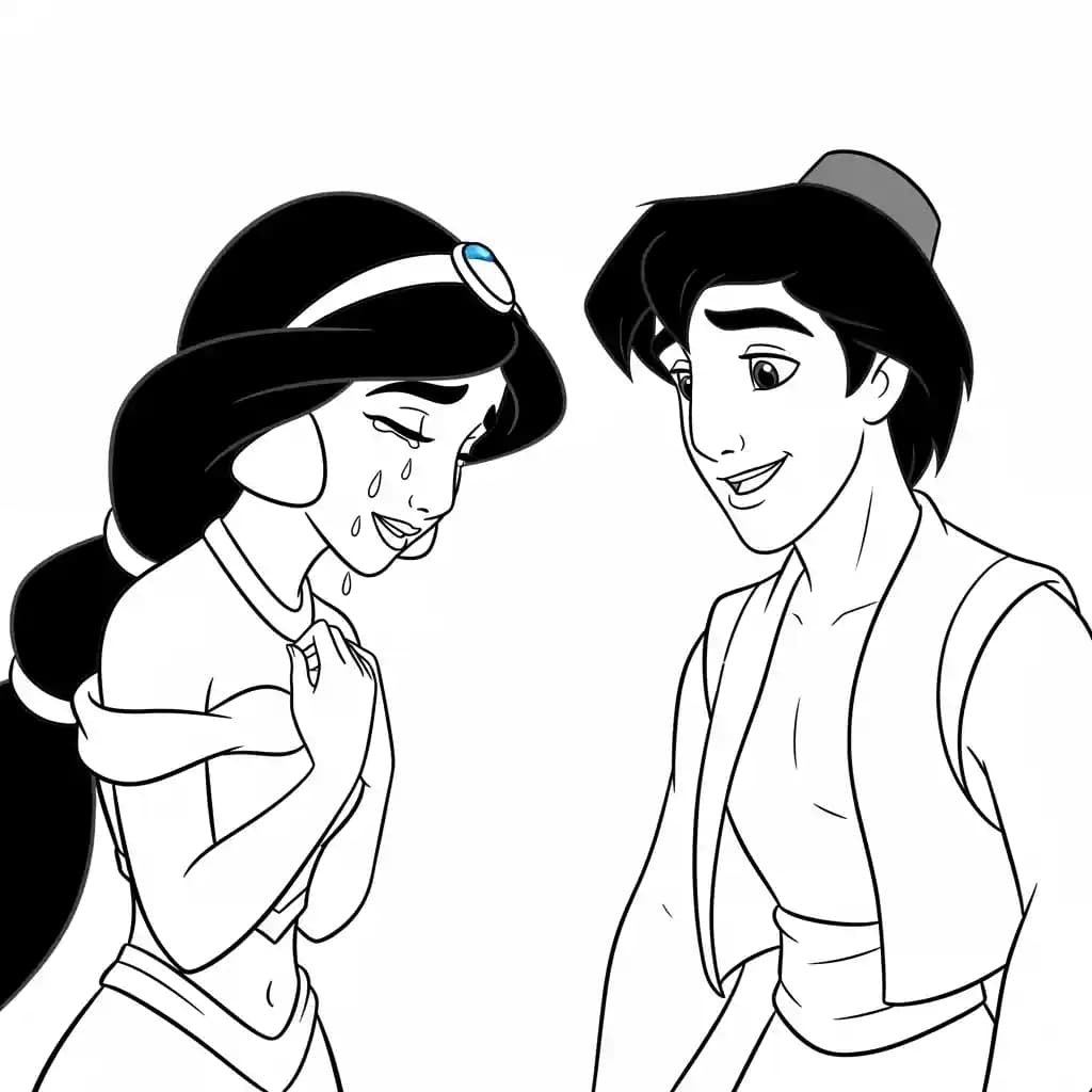 Desenhos da Jasmine para Colorir