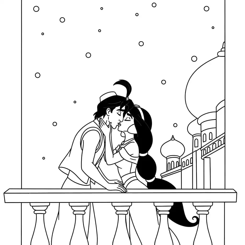 Desenhos da Jasmine para Colorir