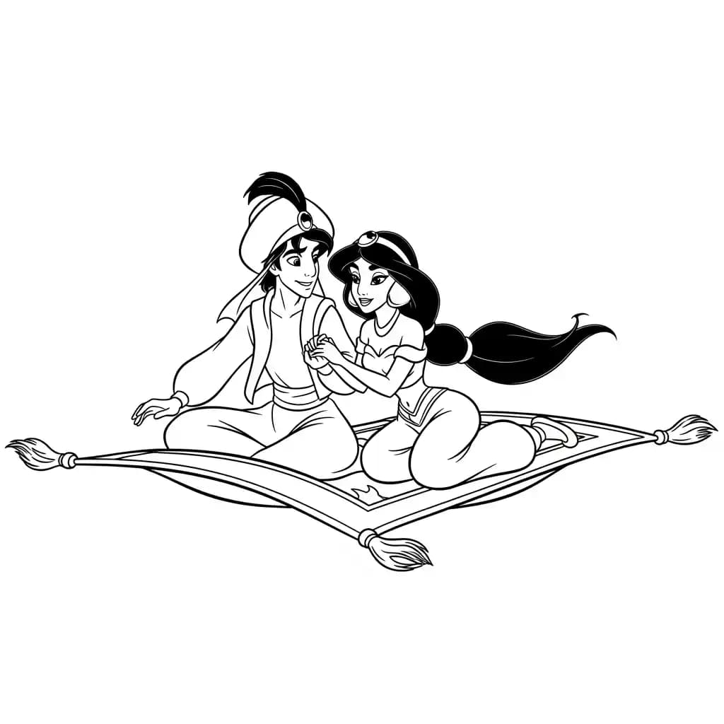 Desenhos da Jasmine para Colorir