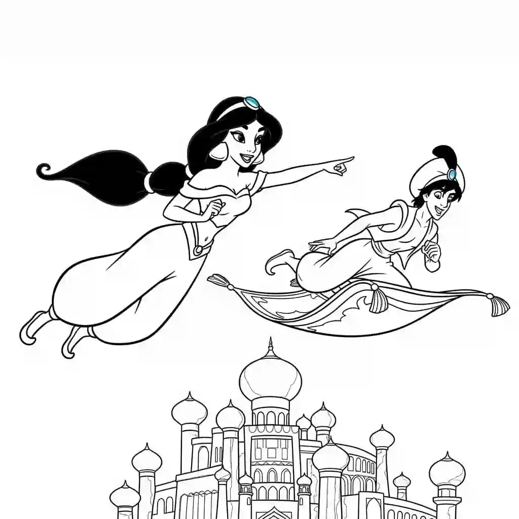 Desenhos da Jasmine para Colorir