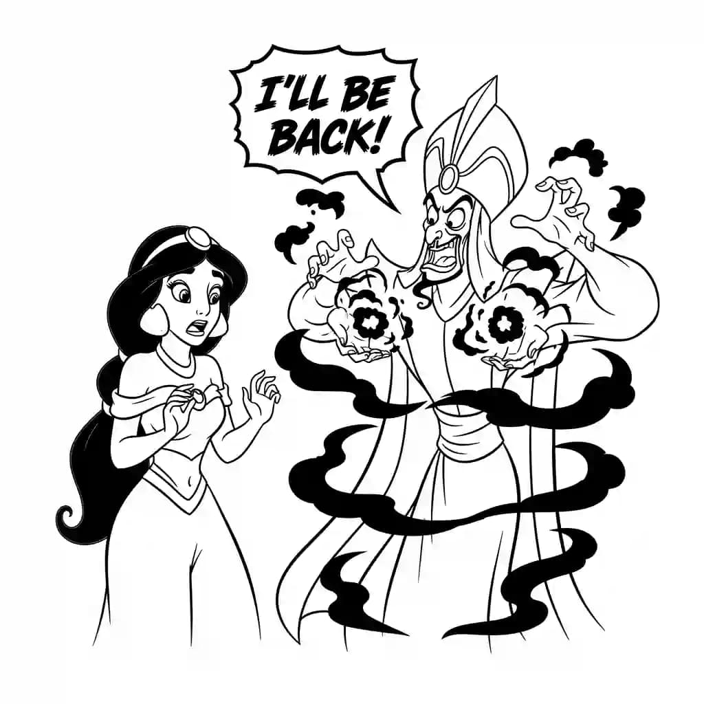 Desenhos da Jasmine para Colorir