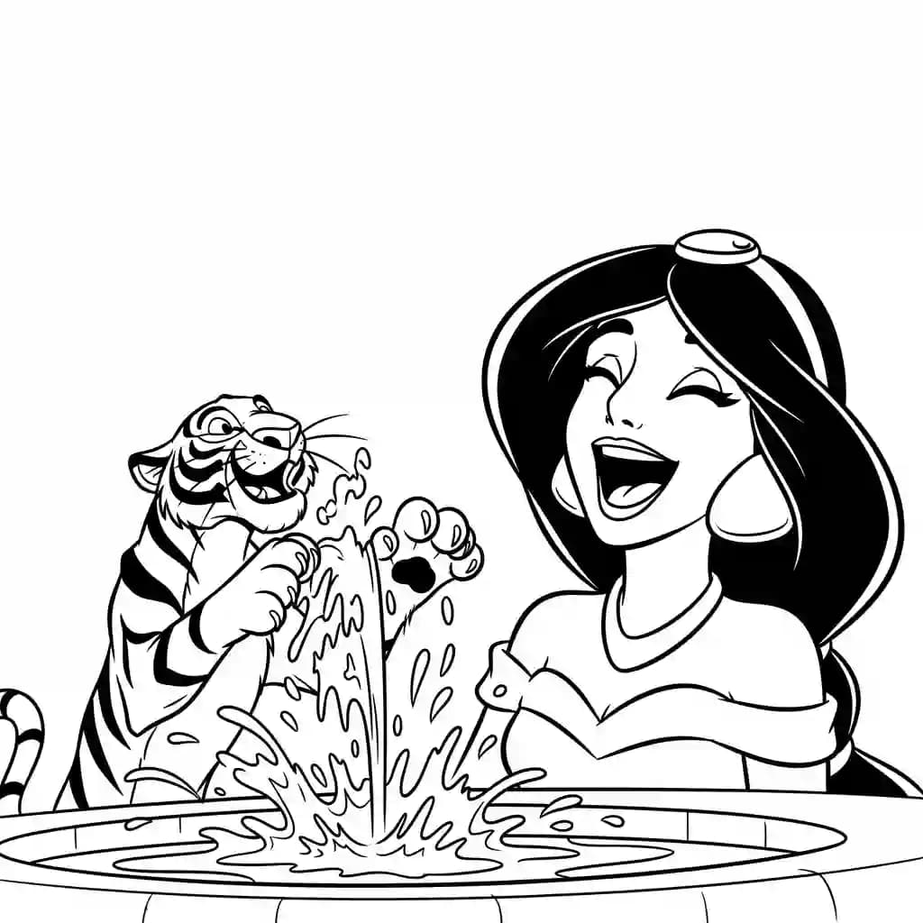Desenhos da Jasmine para Colorir