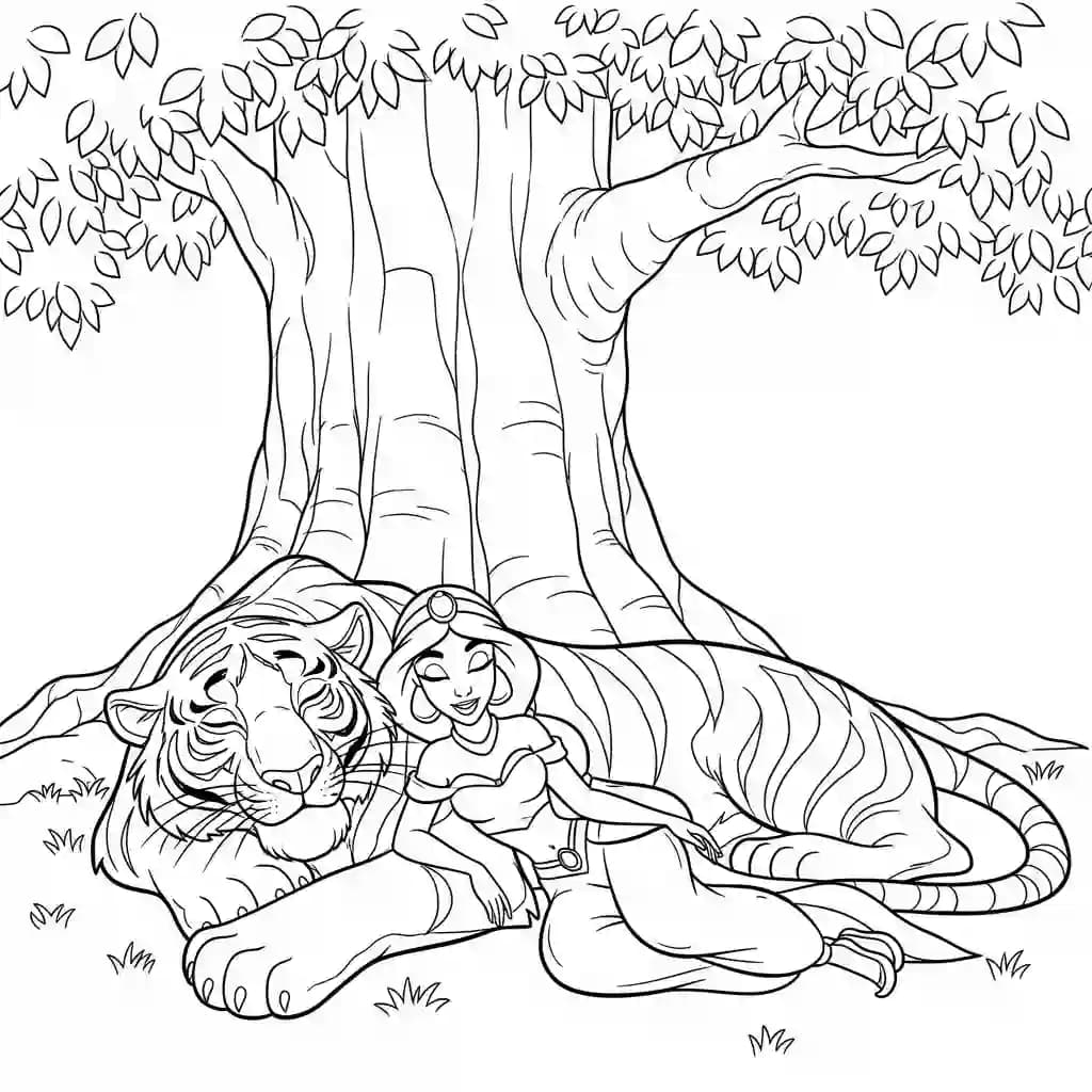 Desenhos da Jasmine para Colorir