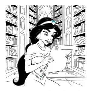 Desenhos da Jasmine para Colorir