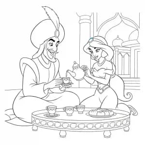 Desenhos da Jasmine para Colorir