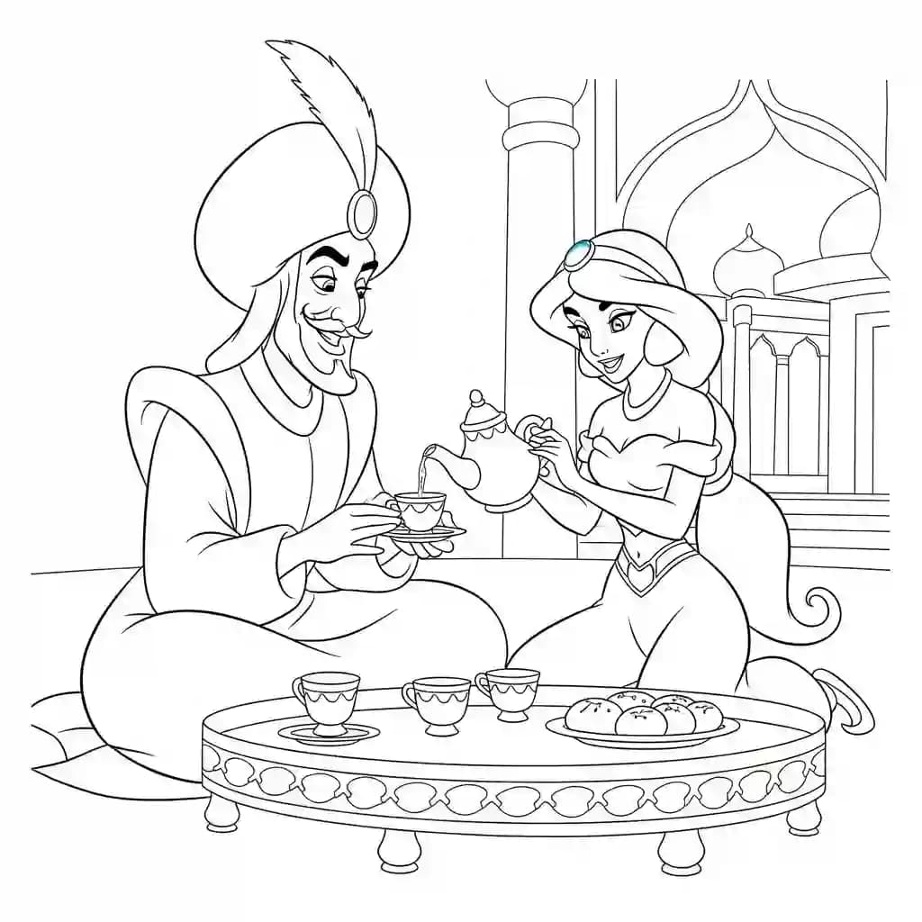 Desenhos da Jasmine para Colorir