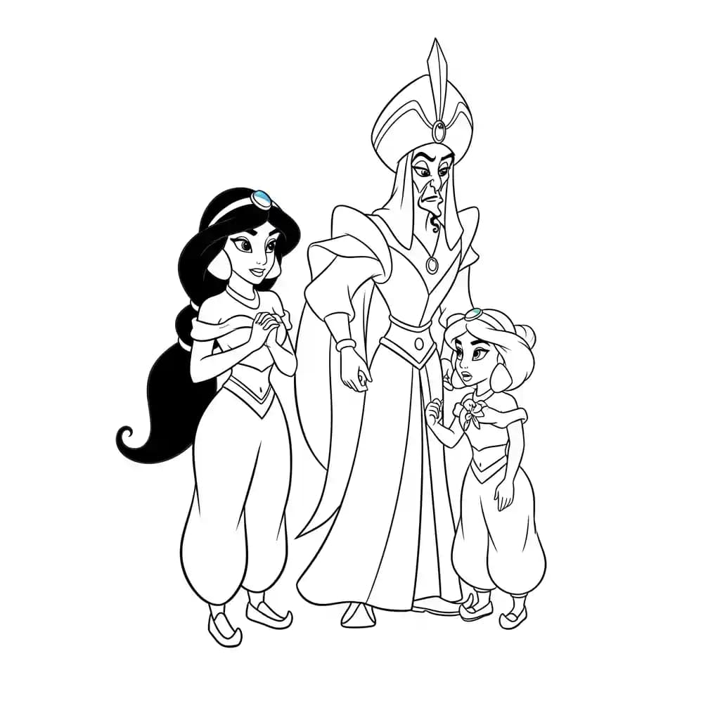 Desenhos da Jasmine para Colorir