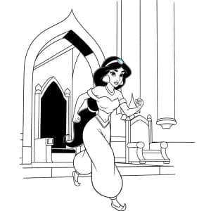 Desenhos da Jasmine para Colorir