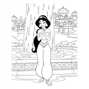 Desenhos da Jasmine para Colorir