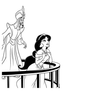 Desenhos da Jasmine para Colorir