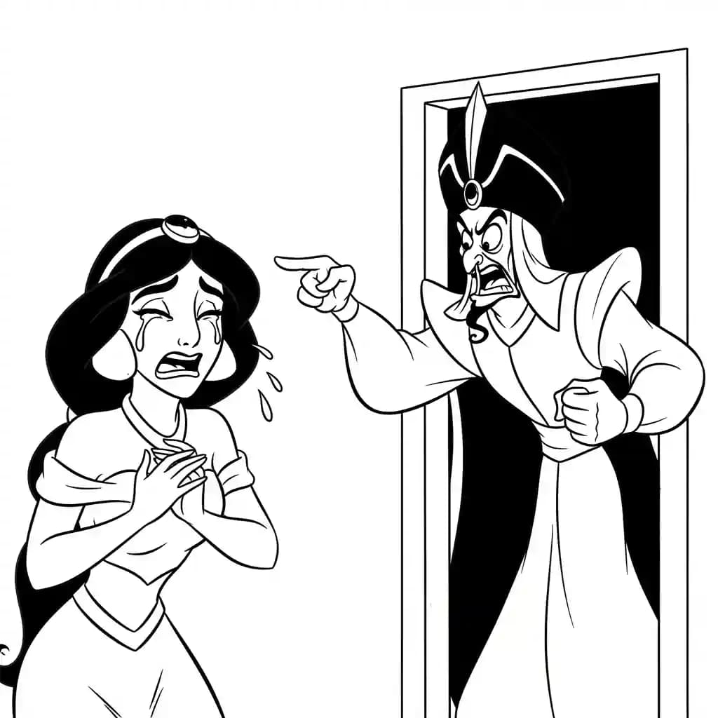 Desenhos da Jasmine para Colorir