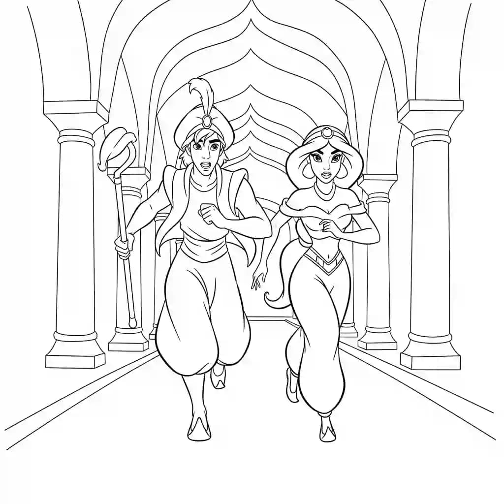 Desenhos da Jasmine para Colorir