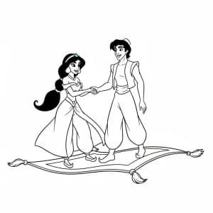Desenhos da Jasmine para Colorir