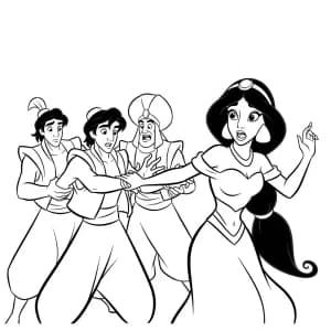 Desenhos da Jasmine para Colorir