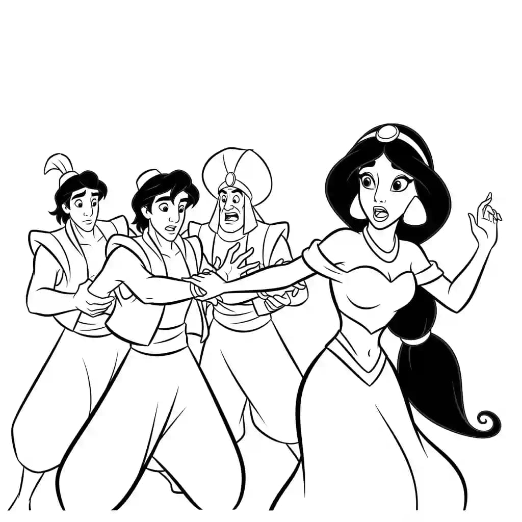 Desenhos da Jasmine para Colorir