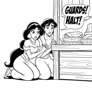 Desenhos da Jasmine para Colorir