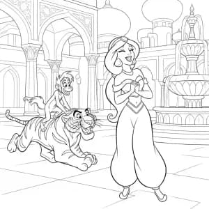 Desenhos da Jasmine para Colorir
