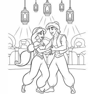 Desenhos da Jasmine para Colorir