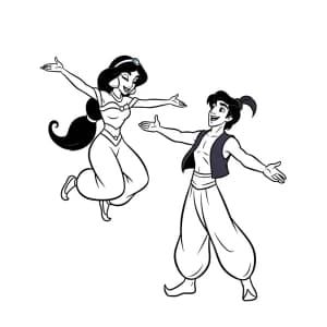 Desenhos da Jasmine para Colorir