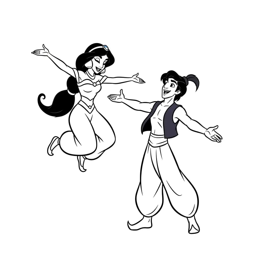 Desenhos da Jasmine para Colorir