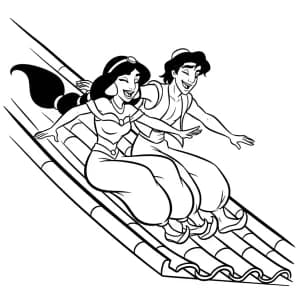 Desenhos da Jasmine para Colorir
