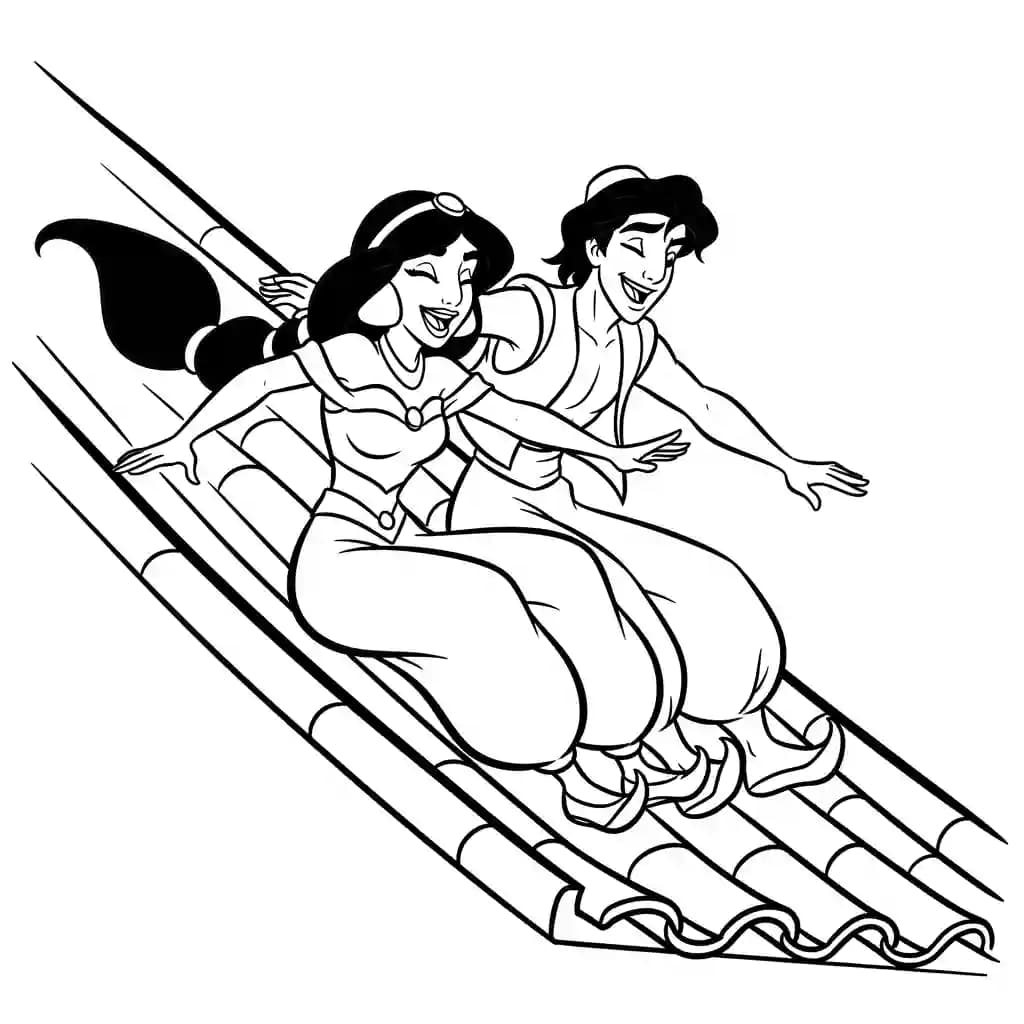 Desenhos da Jasmine para Colorir