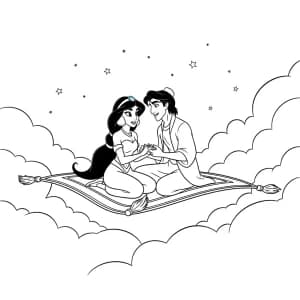 Desenhos da Jasmine para Colorir