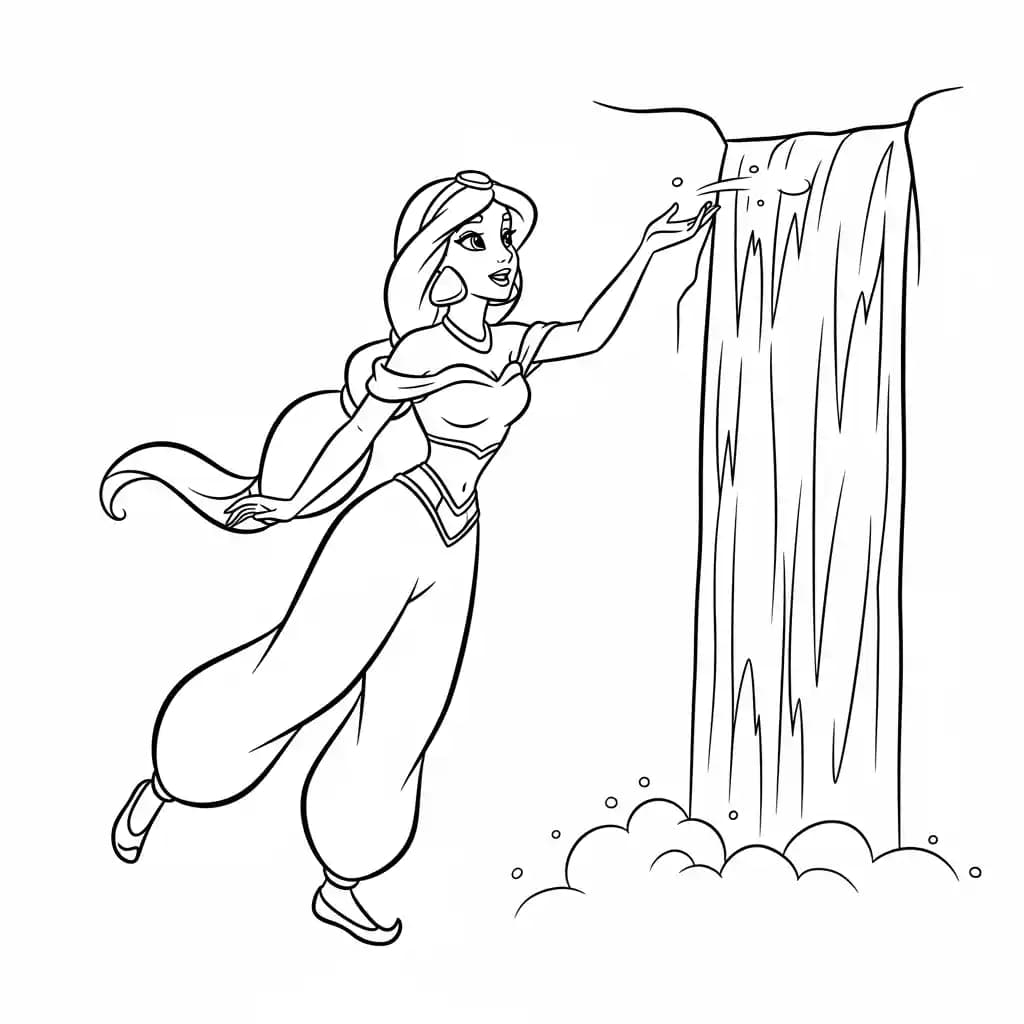 Desenhos da Jasmine para Colorir
