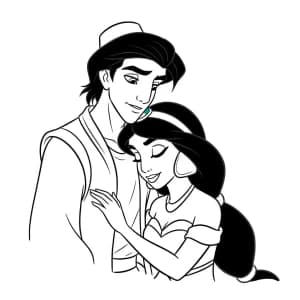 Desenhos da Jasmine para Colorir