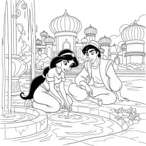 Desenhos da Jasmine para Colorir