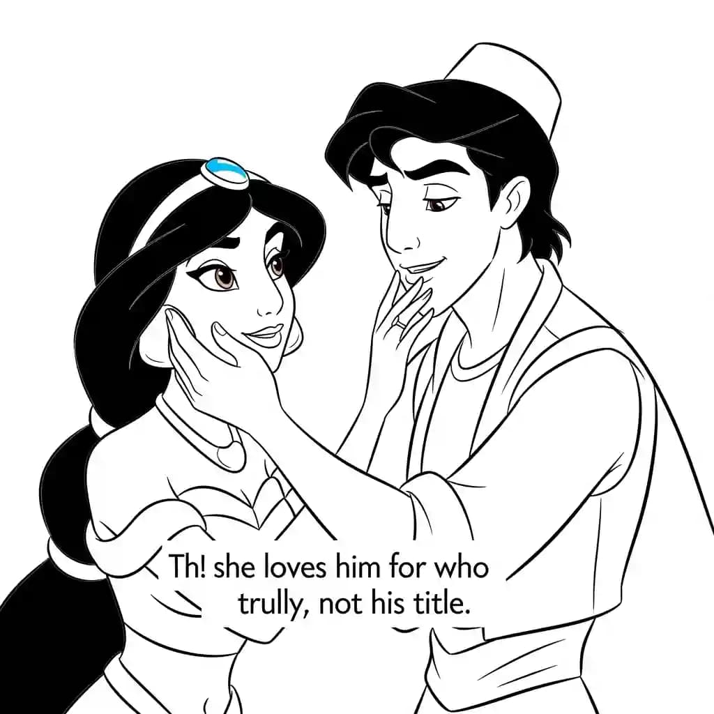Desenhos da Jasmine para Colorir