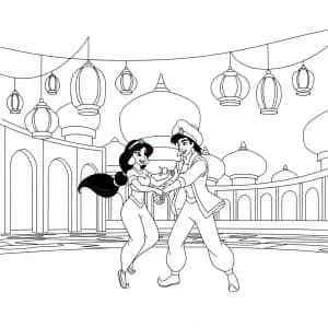 Desenhos da Jasmine para Colorir
