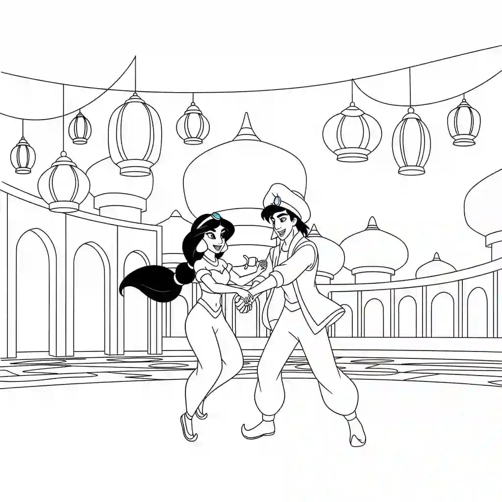 Desenhos da Jasmine para Colorir