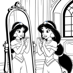 Desenhos da Jasmine para Colorir