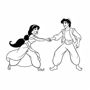 Desenhos da Jasmine para Colorir