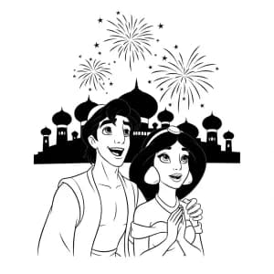 Desenhos da Jasmine para Colorir