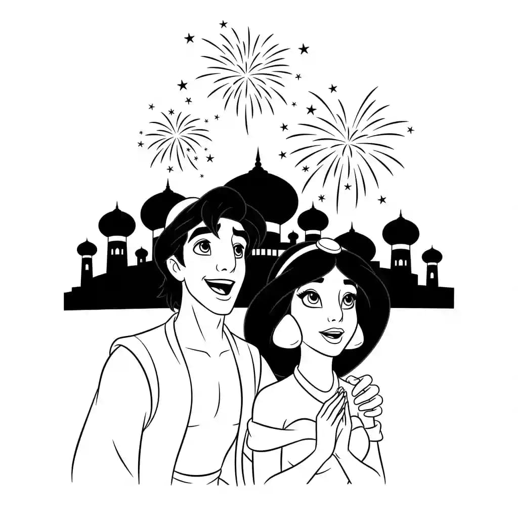 Desenhos da Jasmine para Colorir