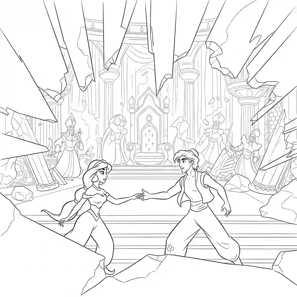 Desenhos da Jasmine para Colorir