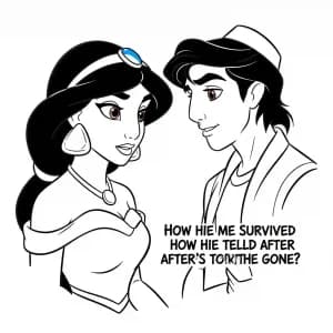 Desenhos da Jasmine para Colorir